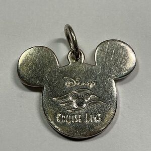 Disney Sterling Silver Mickey Mouse Ears Cruise Line Pendant